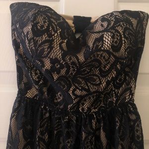Dainty Hooligan Black Lace Maxi Dress